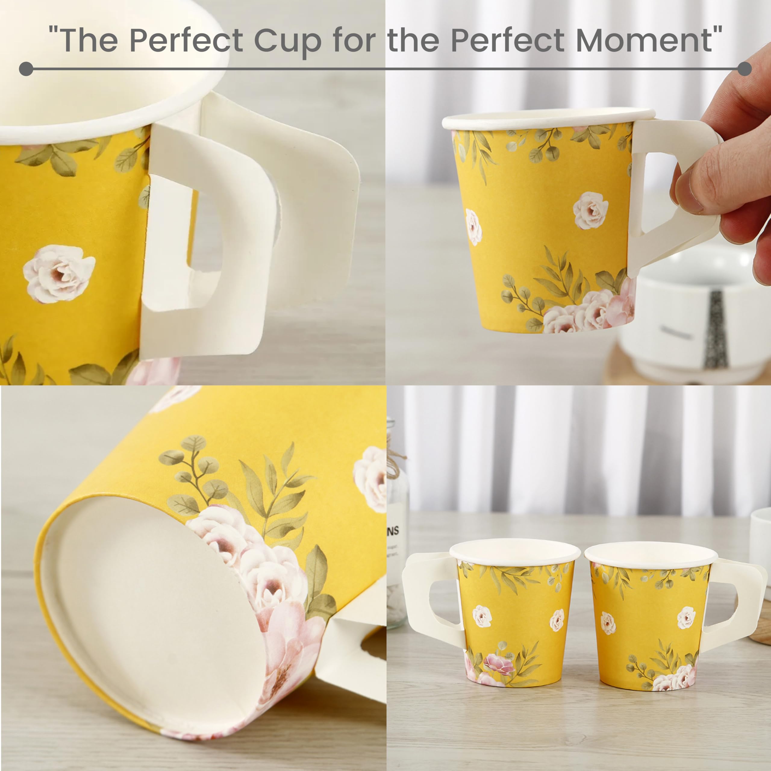 Biodegradable Paper Cups - Colorful & Eco-Friendly (25 Pack) -6