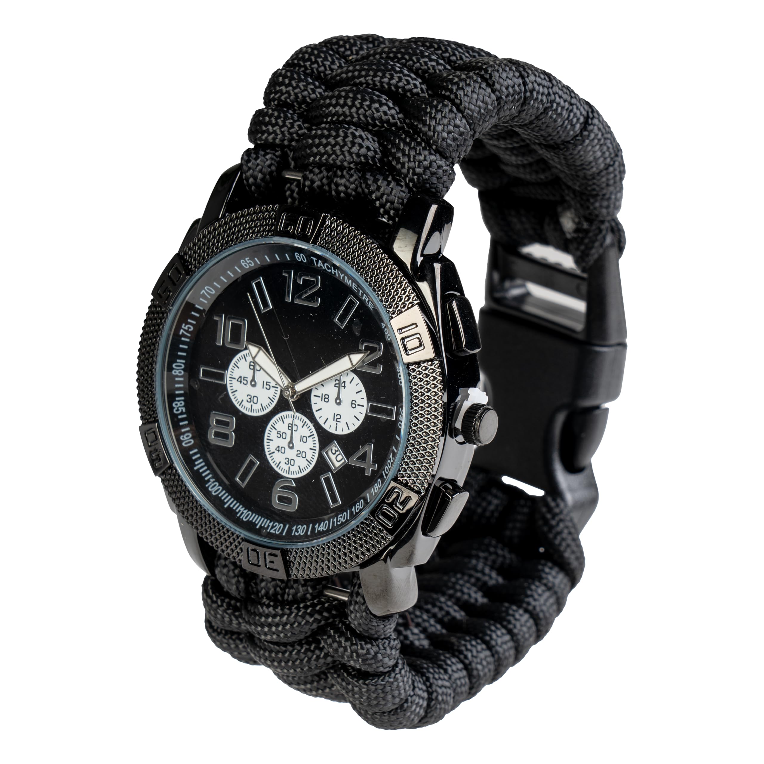 Miltec Paracord Orologio dell'esercito, Nero