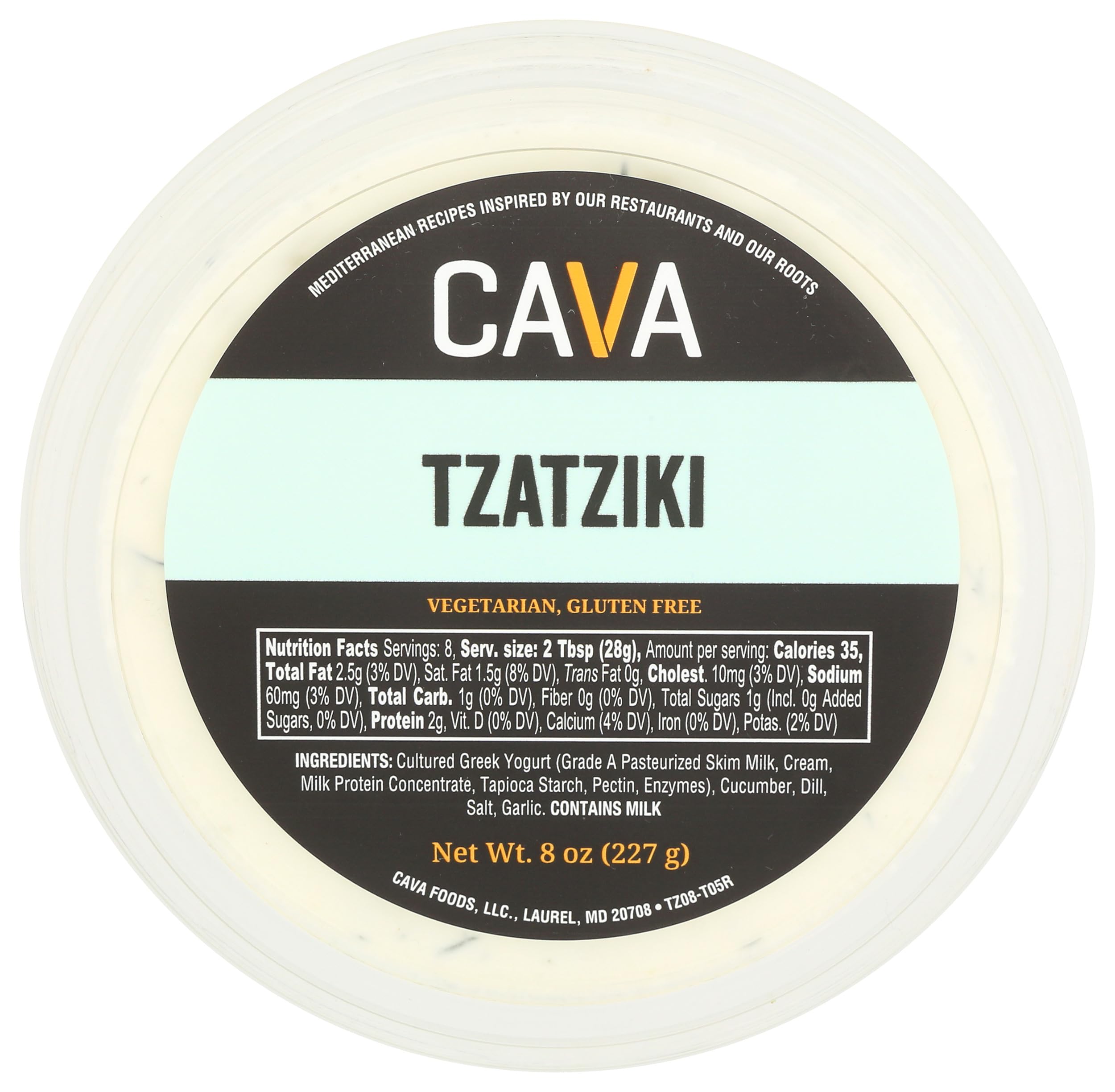 Amazon.com: CAVA Tzatziki, 8 OZ : Grocery & Gourmet Food