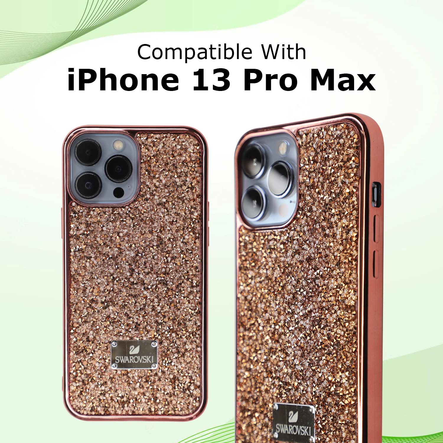 KIDON Swarovski Mobile Case Compatible with iPhone 13 Pro Max