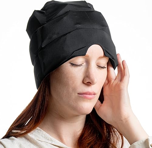 Miniatura 1 de The Original Miracal Ice - Sombrero para aliviar el dolor de cabeza, envoltura para la cabeza de hielo para migraña, gorro para la migraña, con