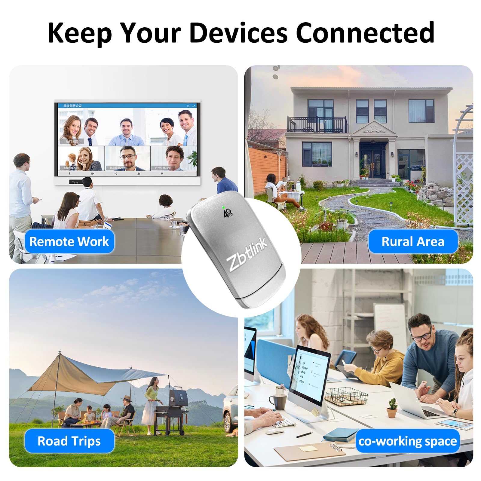 Dongle 4G LTE USB-C, point d'accès mobile portable, terminal de données 4G, mini modem routeur cellulaire avec fente pour carte SIM, Plug and Play, débloqué