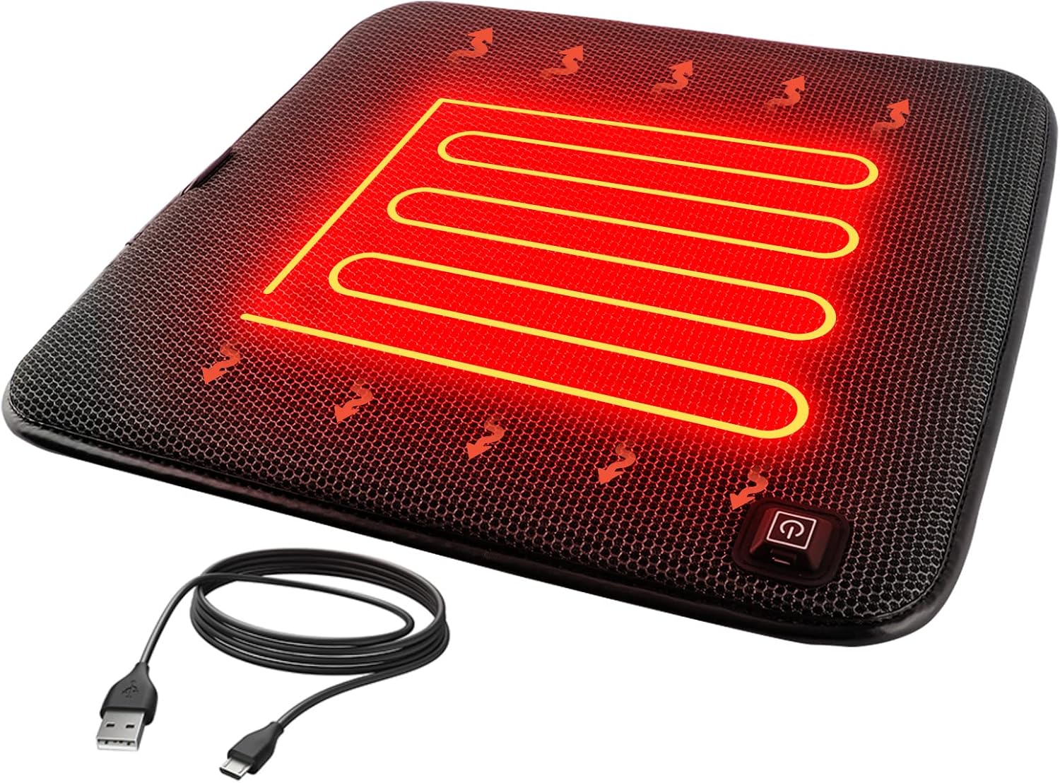 ROADDPMATE USB Heated Stadium Seat Cushion Heated Bleacher