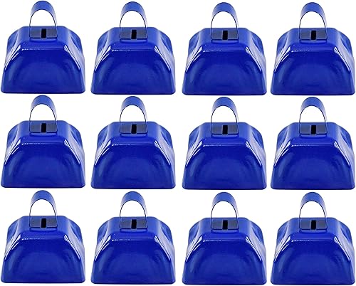 HOME-X Juego de 12 campanas, campanas de eventos deportivos, campanas de animación, fabricantes de ruido de fiesta, escuela, escritorio de