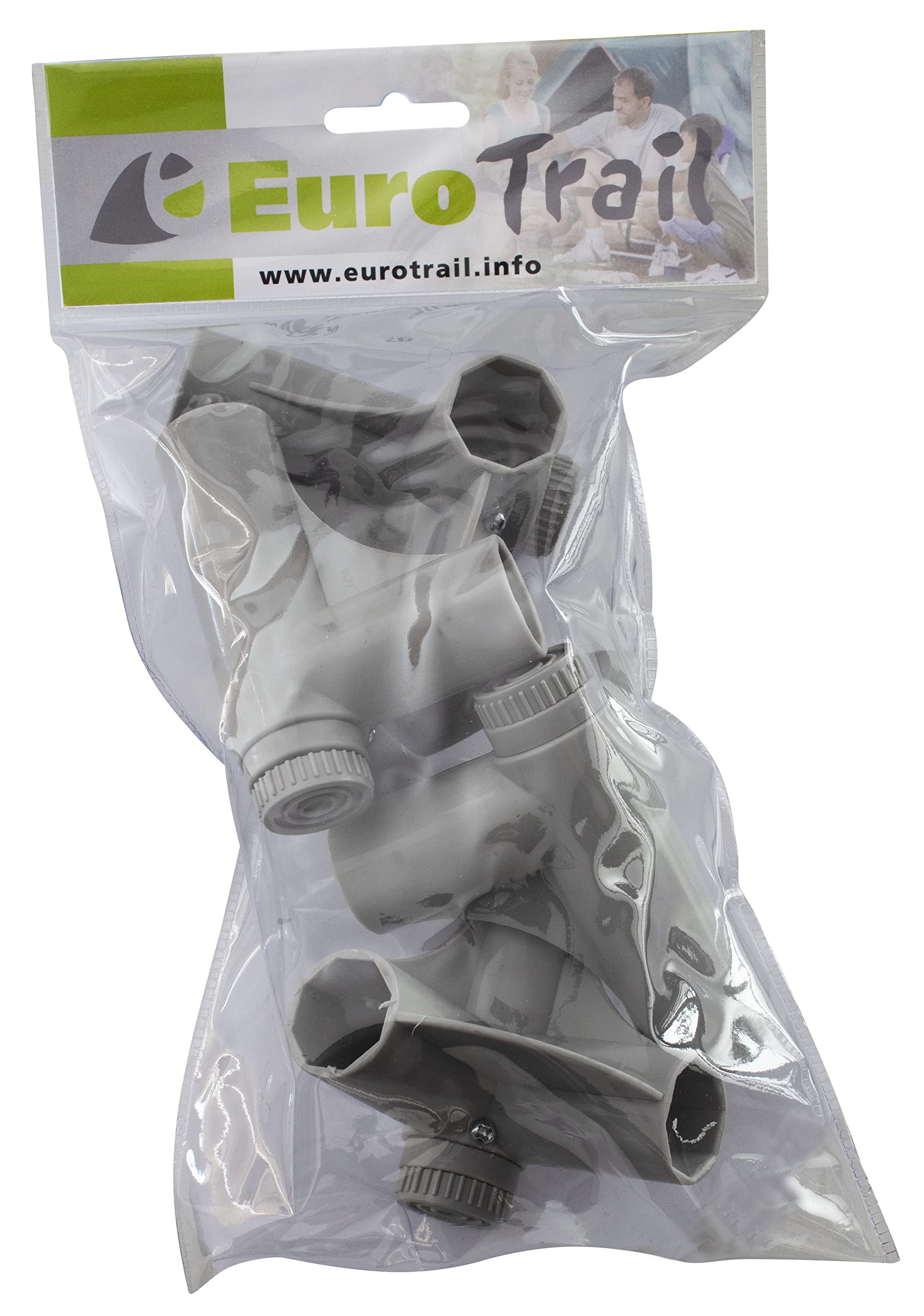 Eurotrail Eckstücke - Camping-Storage-Schrank Einstich 22 mm - 4 Stück - Grau