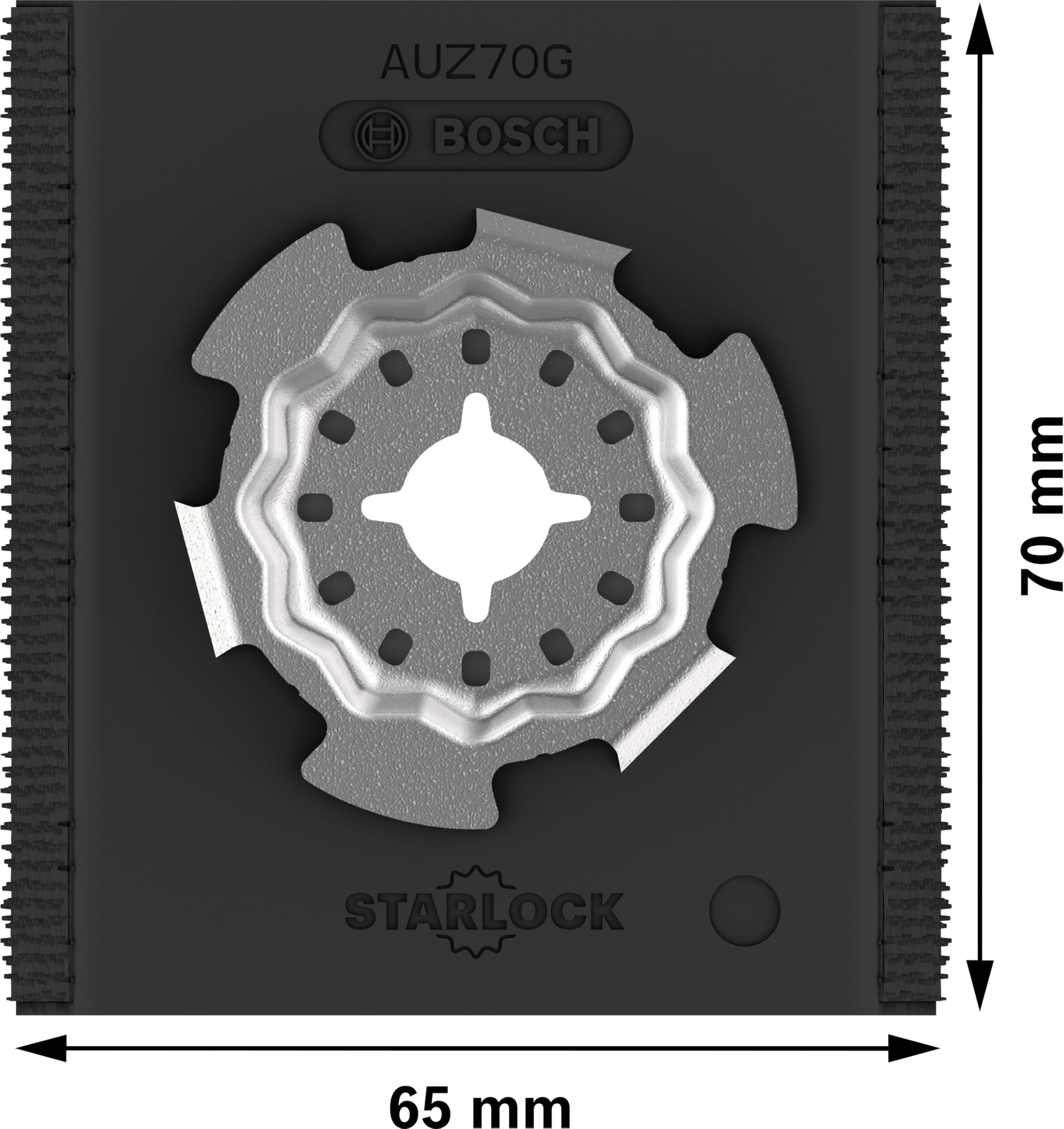 Bosch 5 x PRO AUZ 70 G accesorios para herramientas multifunción (ancho 70 mm, accesorio profesional)