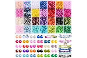 2240Pcs Colored Pearl Beads Pack for Magnificent Designs
