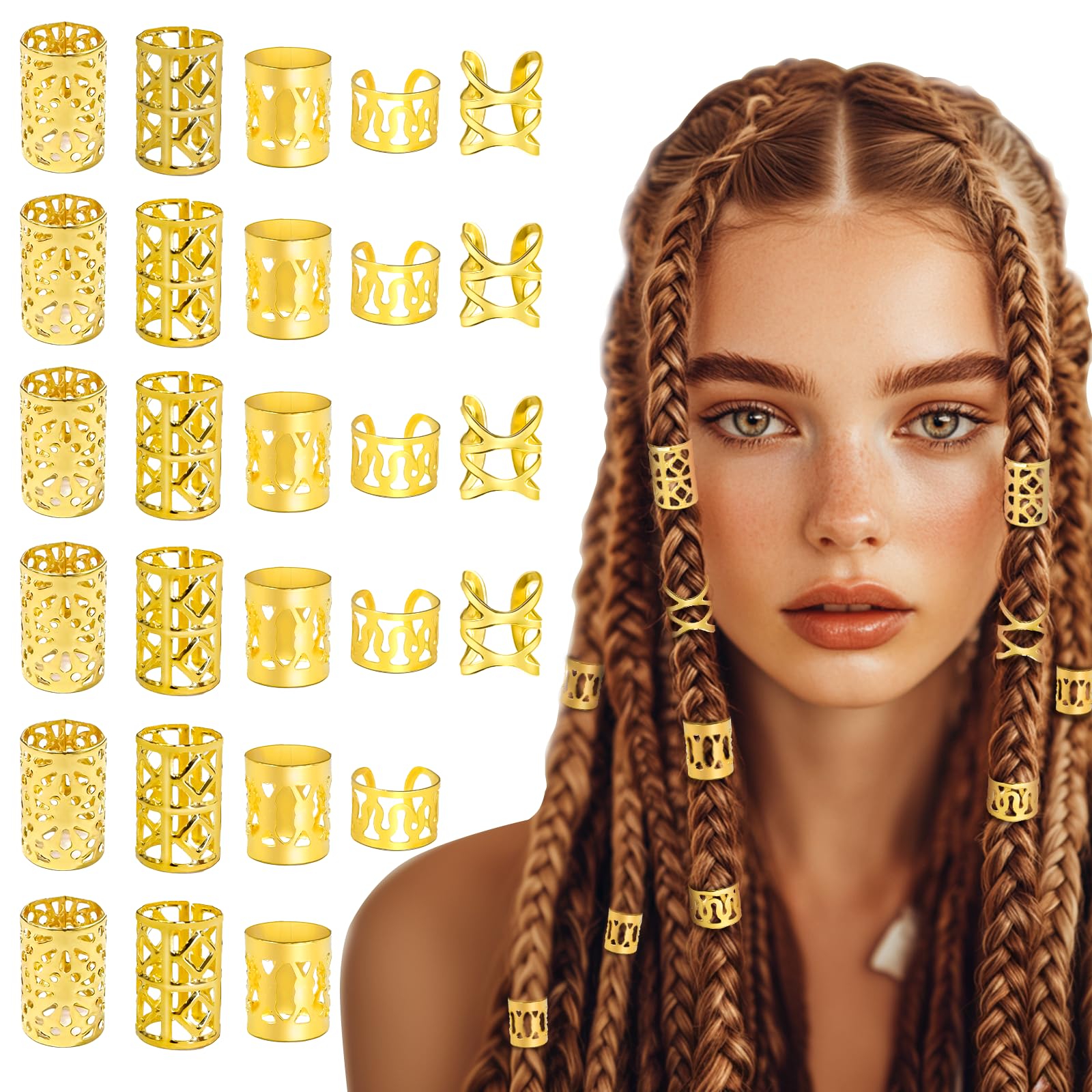 ヘアアクセサリーセット 5個セット プラスチック製 黒・黄色・赤・金色 Amazon.co.jp: TLAZZ 100ピース ゴールドヘアアクセサリー 三つ編み用