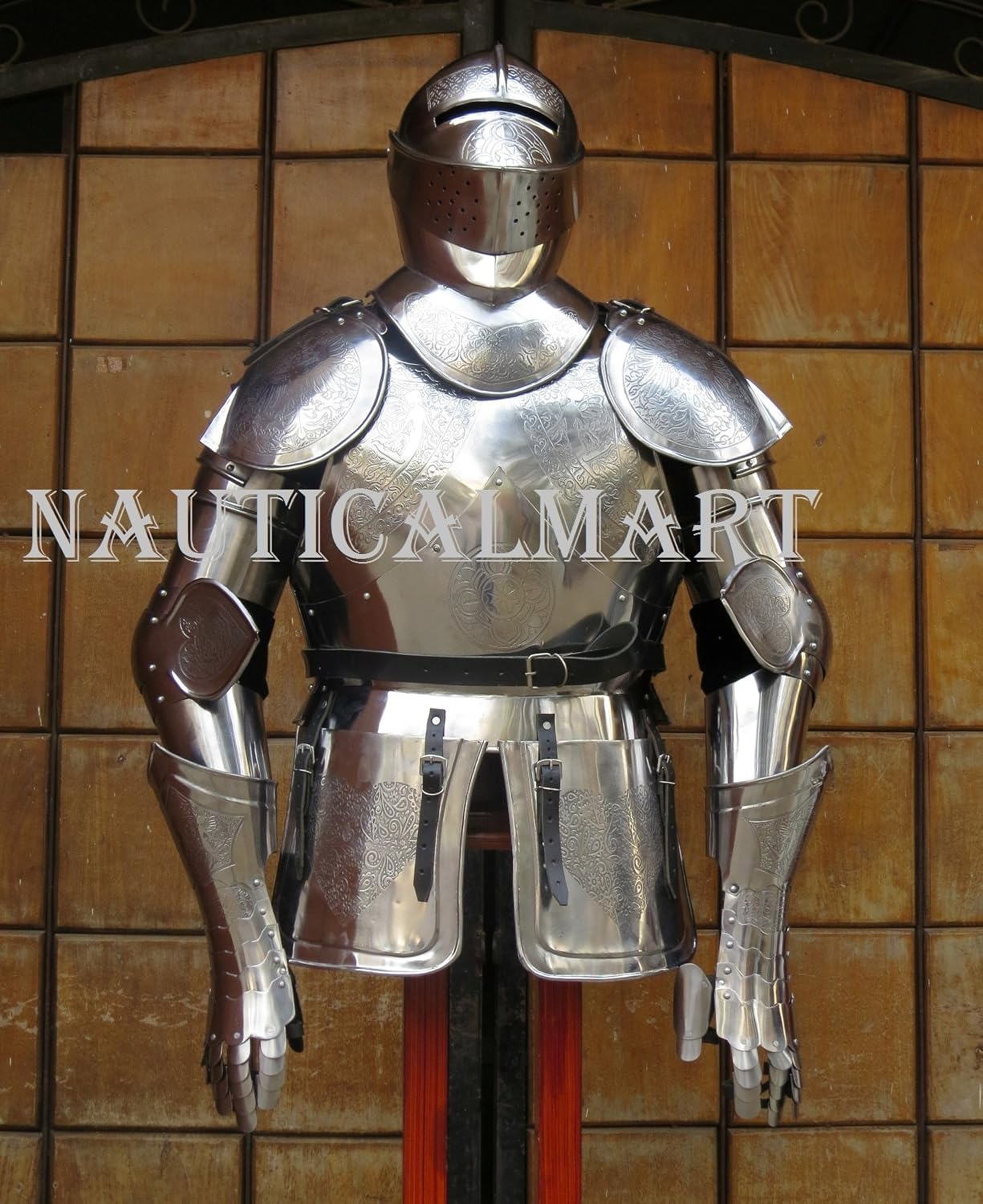 NauticalMart Knight Suit of Armor Halloween Costume Medieval Breastplate with Helmet