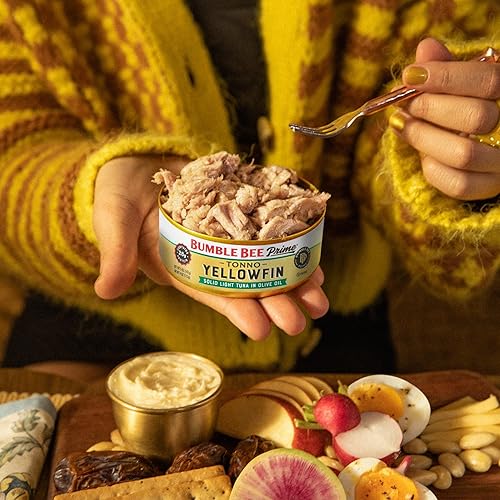 Miniatura 8 de Bumble Bee Prime Atún blanco blanco sólido en agua, atún capturado en la naturaleza premium, 1.18 onzas de proteína por porción, proyecto verificado