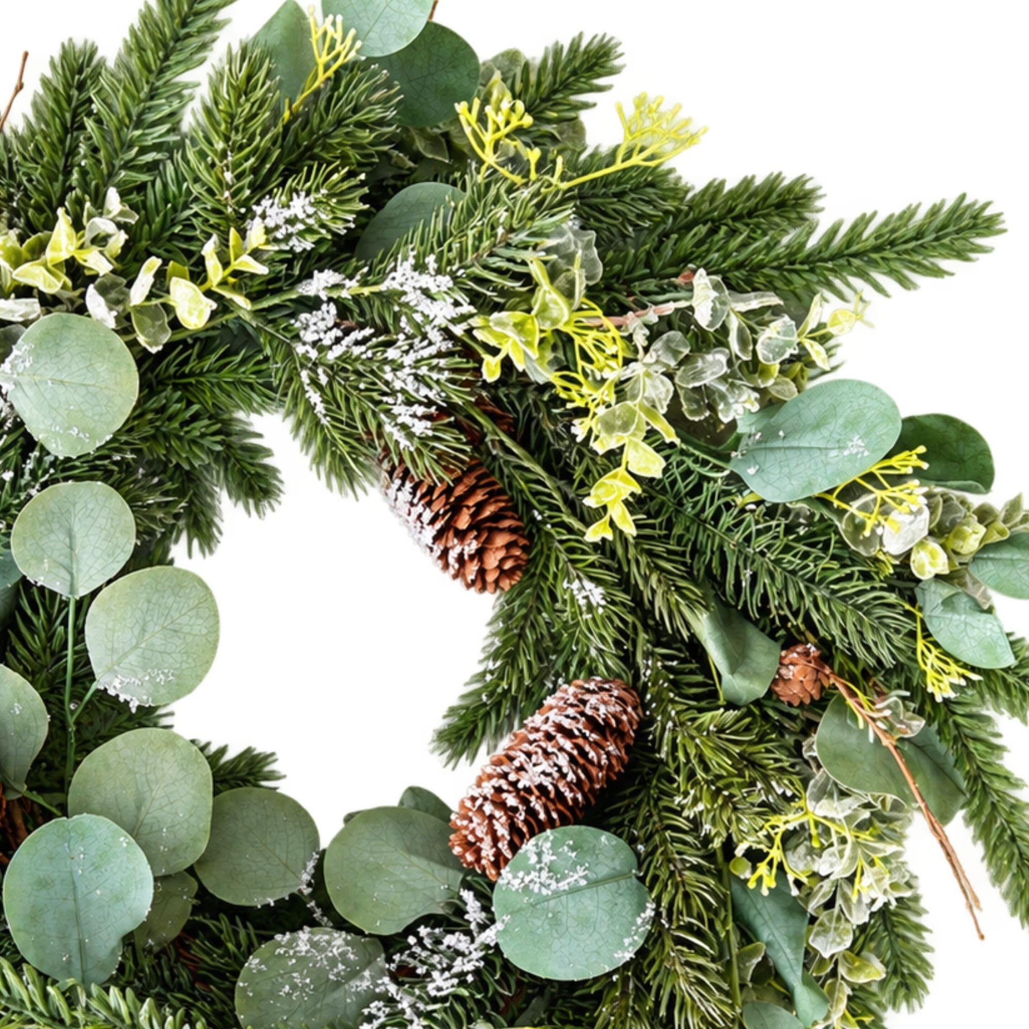 Weihnachtskranz Türkranz künstlich, Adventskranz wie echt, ∅70cm