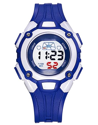 DIRAY Digital Small & Unique Style Dial Flexible Strap Multifunctional Sports Watch for Kids
