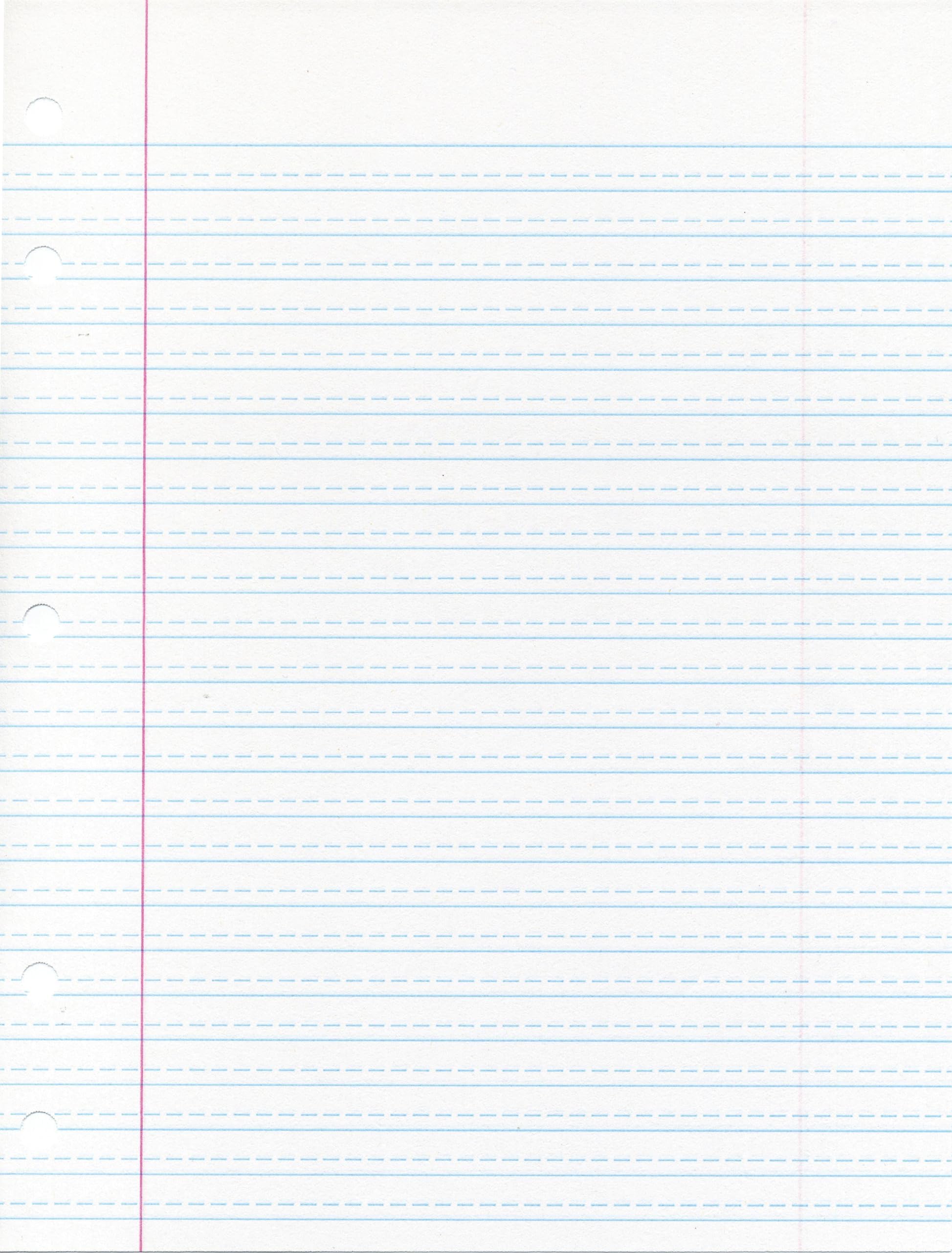 School Smart 85243 Cursive Ruled Notebook Paper with Margin - 8 in x 10 1/2 in - Ream of 500 - White - 085243