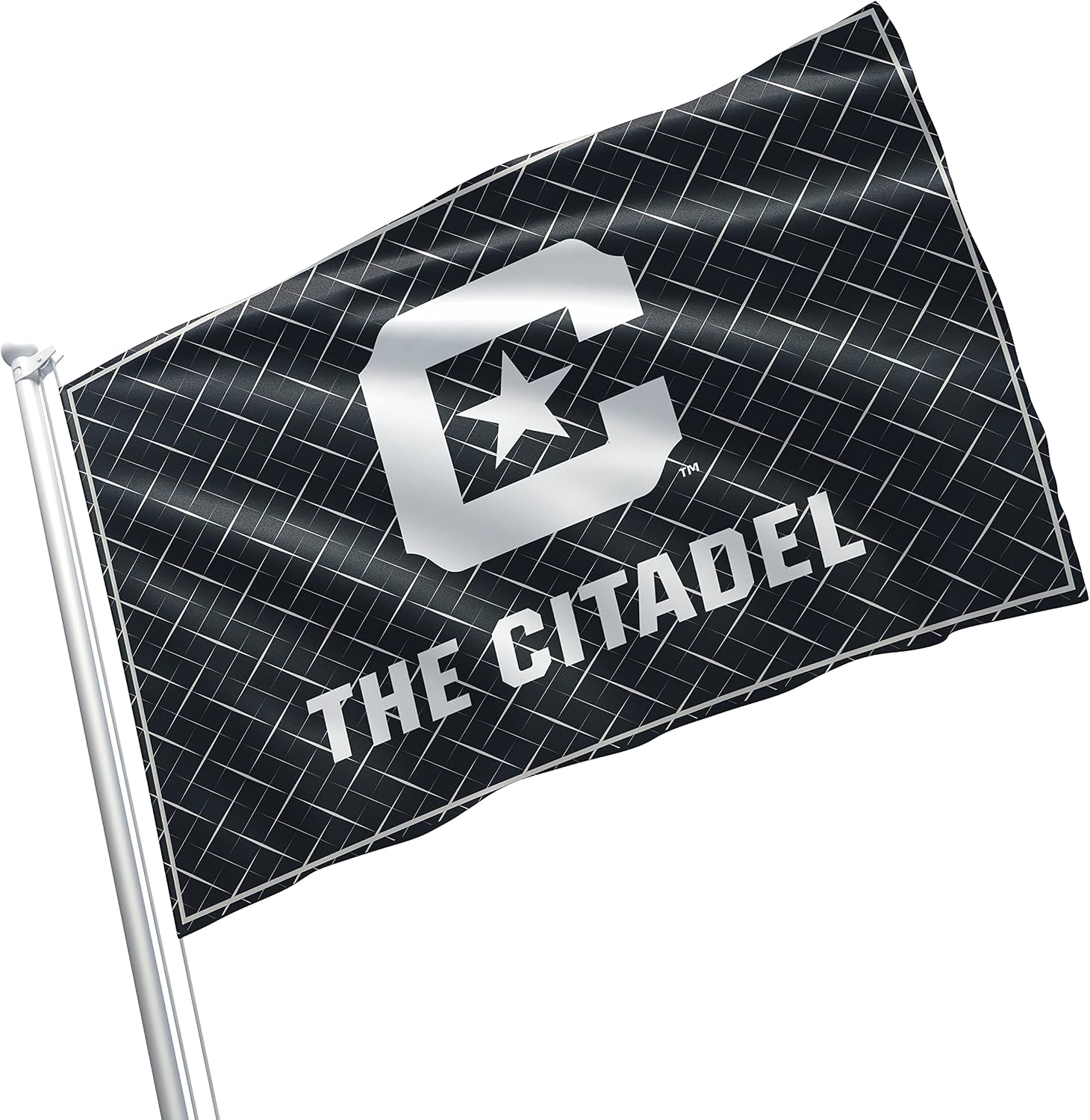 The Citadel The Military College of South Carolina Licensed Flag Banner 3x5 Feet Wall Decor Outdoor Indoor Decoration Brass Grommets Double Stitch (The Citadel # 2)