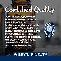 Vista 6 de Wiley's Finest Suplemento líquido Wild Alaskan Fish Oil Peak Omega-3 – 2300 mg EPA y DHA Omega-3 – Sabor a limón – 4.23 oz (25 porciones)