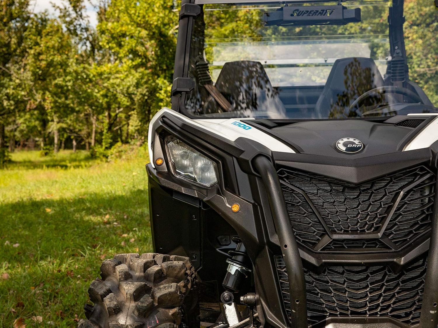 SuperATV Deluxe Plug and Play UTV Turn Signal Kit for 2018+ Can-Am Maverick Trail 700/800 / 1000 - Street Legal Kit | Easy Install | Color-Coded Wiring | Includes Horn | Water-Resistant