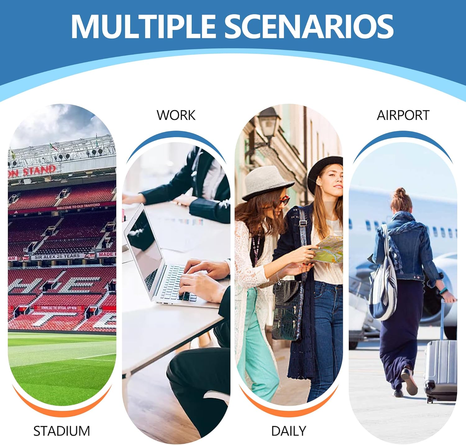 Paxiland Clear Bag for Stadium Events, 12x6x12 Inches Clear Tote Bag with Detachable Strap for Sports, Concert, Work, Travel - Image 8