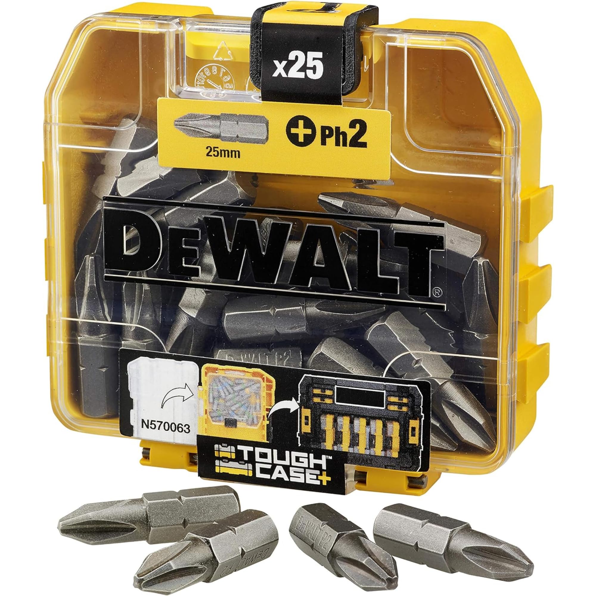 DeWalt DT71522-QZ - Pack de 25 puntas Phillips de 25 mm