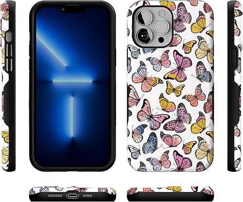 Miniatura 1101 de Casely Funda para iPhone 13 Pro Max Jardín dorado Floral de girasol amarillo Compatible con MagSafe Diseño protector audaz Jardín Dorado