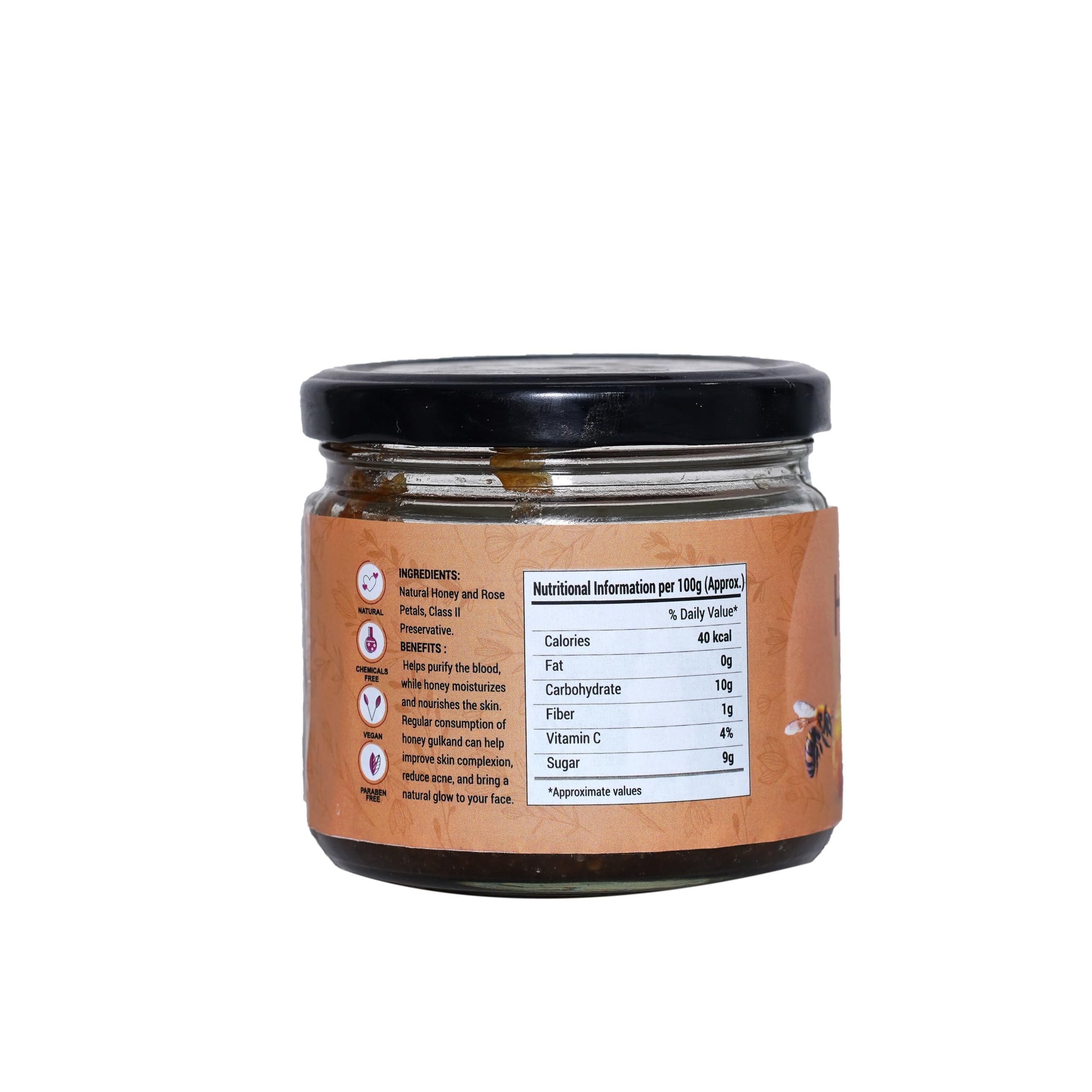 SUNRISE Natural Honey Gulkand 250gm |Made With Indian Damask Rose Petals Raw Honey| Sun-Cooked Rose Petal Preserve 2