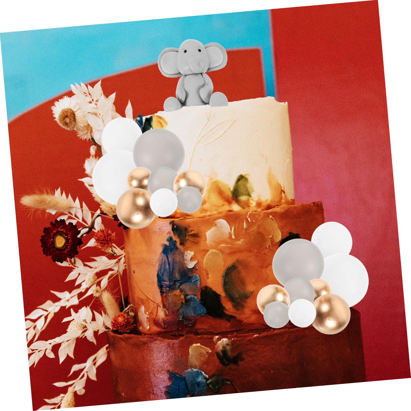 Cabilock 5sätze Cake Topper Für Babyparty Und Geburtstagsfeier Teiliges Rostfreiem Und Polymer Niedliches Design Für Unvergessliche Feiern
