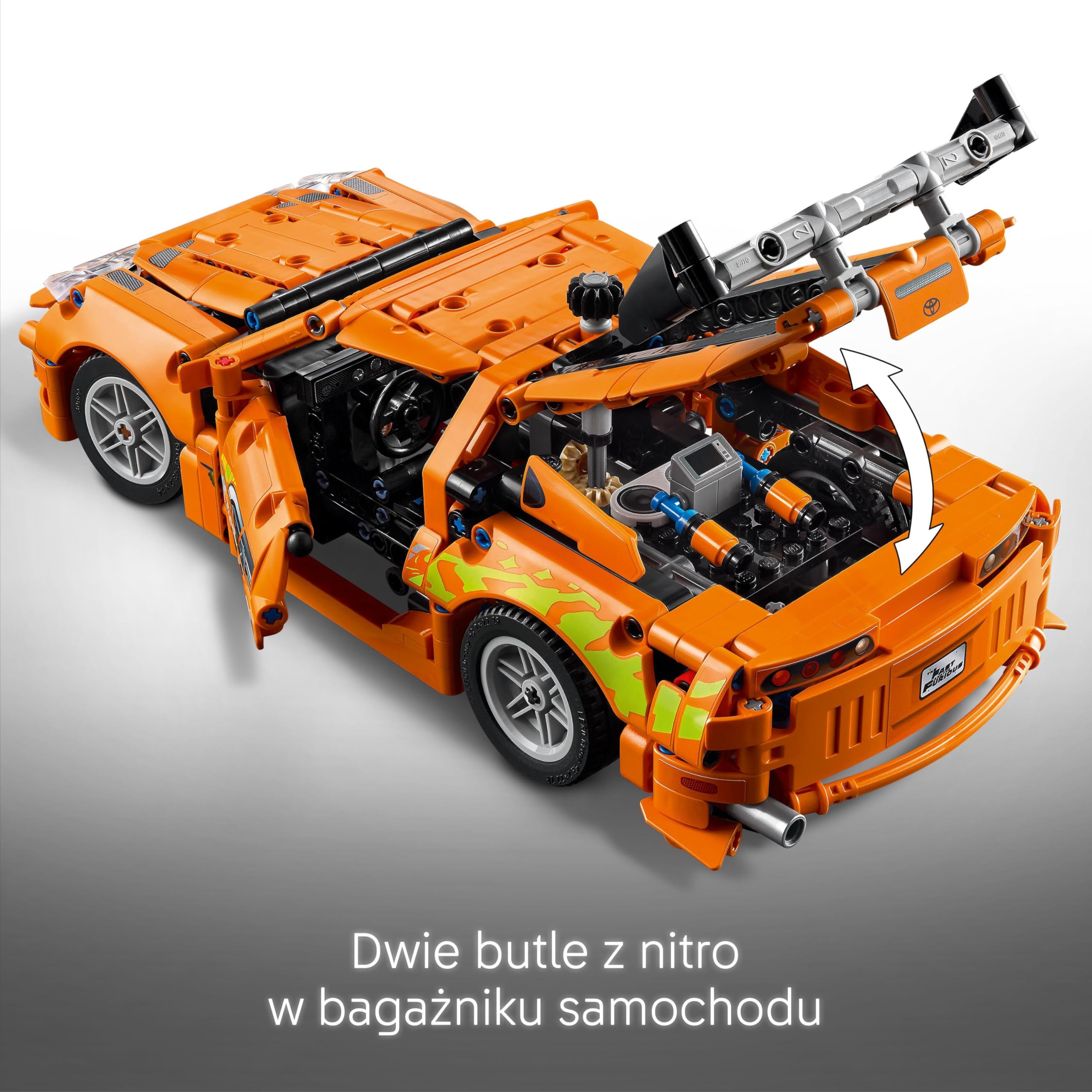 LEGO Technic Fast and Furious Toyota Supra MK4 42204 | Model filmowego auta, klocki konstrukcyjne, prezent dla fana motoryzacji, zabawka edukacyjna dla dzieci 9+, 810 elementów