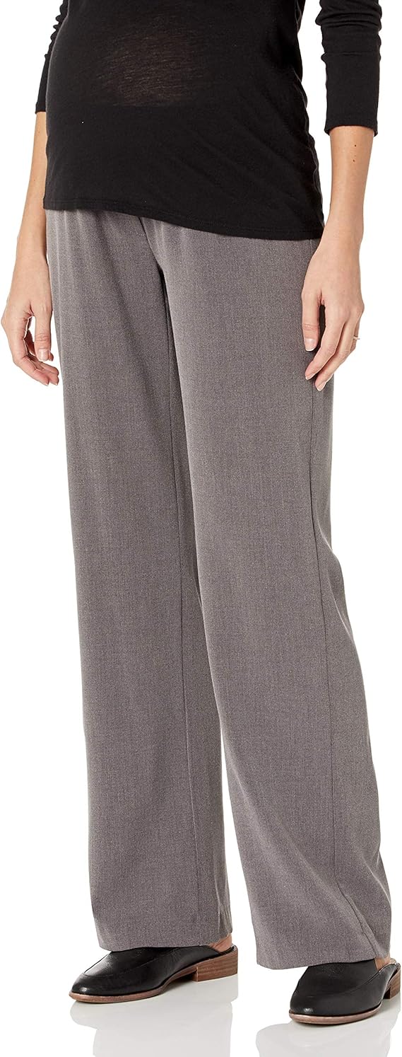 Three Seasons Maternity Women's Dress Pant, Grey, Small at Amazon Women