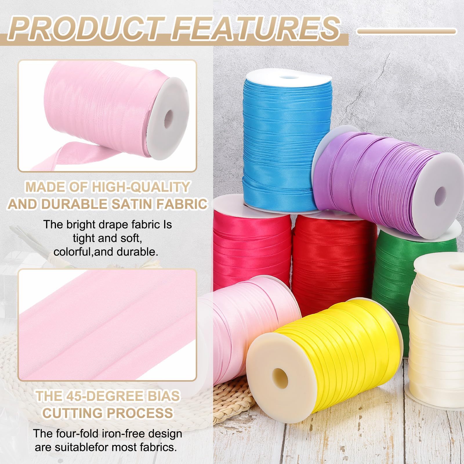 PATIKIL Double Fold Bias Tape - Image 3