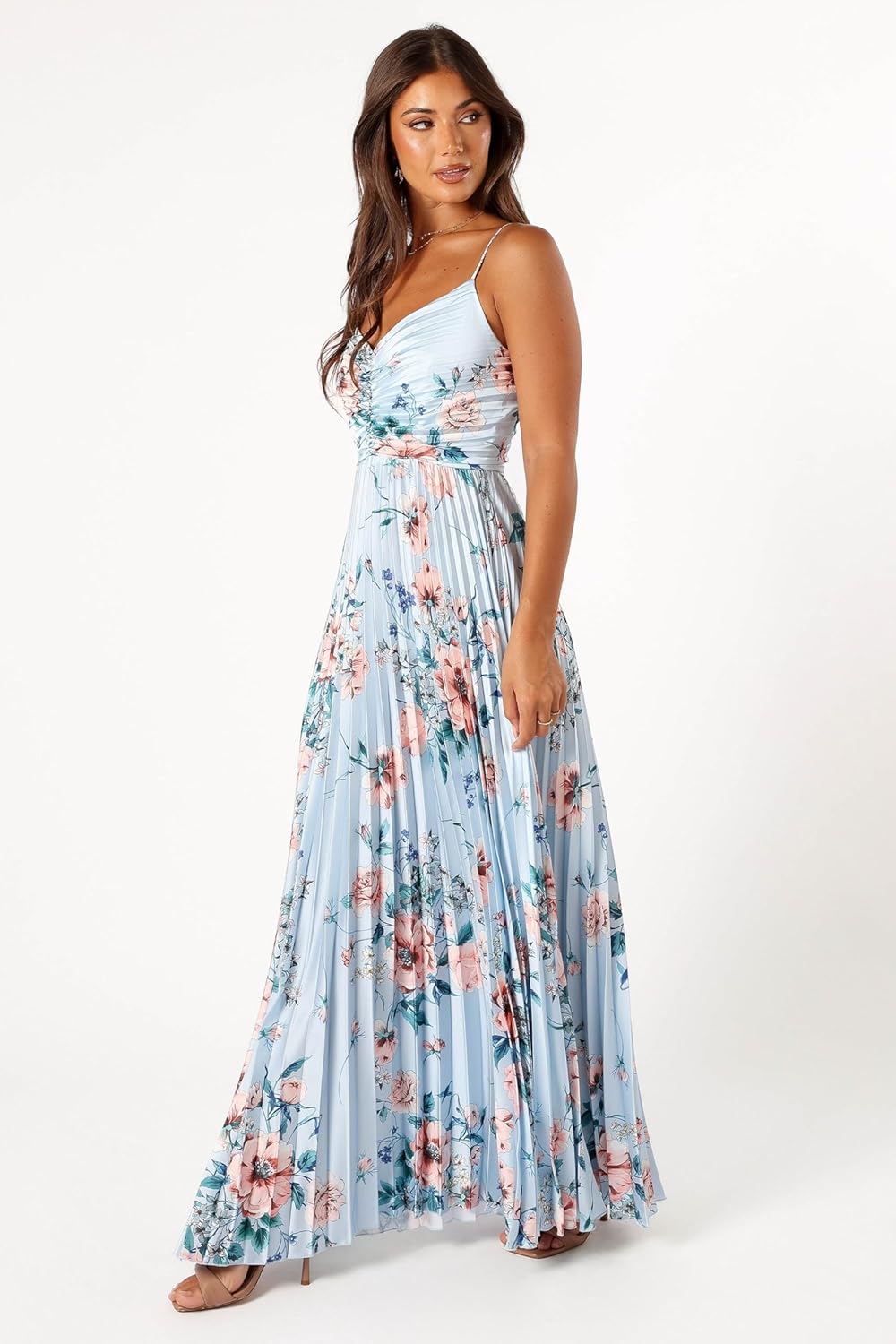 Petal & Pup Womens Naira Pleated Maxi Dress - Image 4