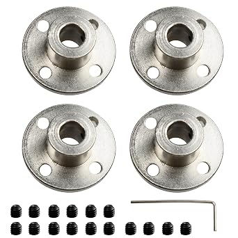 4Pcs Flange Shaft Coupling Set,Flange Coupling Connector for Motor Shafts and DIY Parts8mm