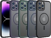 Vista 304 de ImpactStrong Magnetic Guard Designed for iPhone 14 Pro Max Case [Camera Protection] [Military Grade Drop Tested] [Compatible with MagSafe] Slim Black