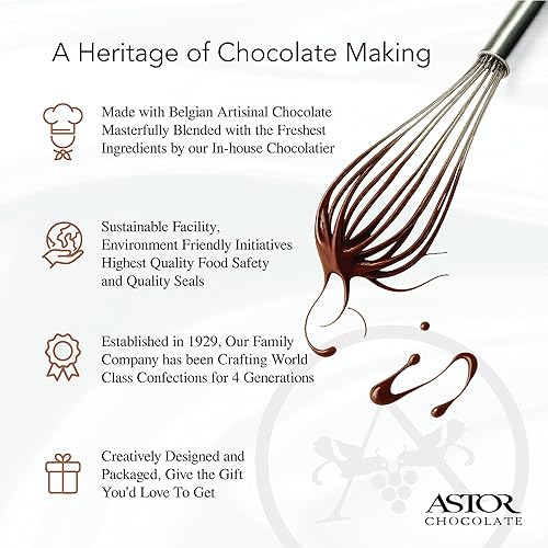 Vista 5 de MoodiBars by ASTOR - Paquete de regalo variado de chocolate navideño de 5 barras, leche envuelta individualmente, oscuro, blanco, menta, caramelo