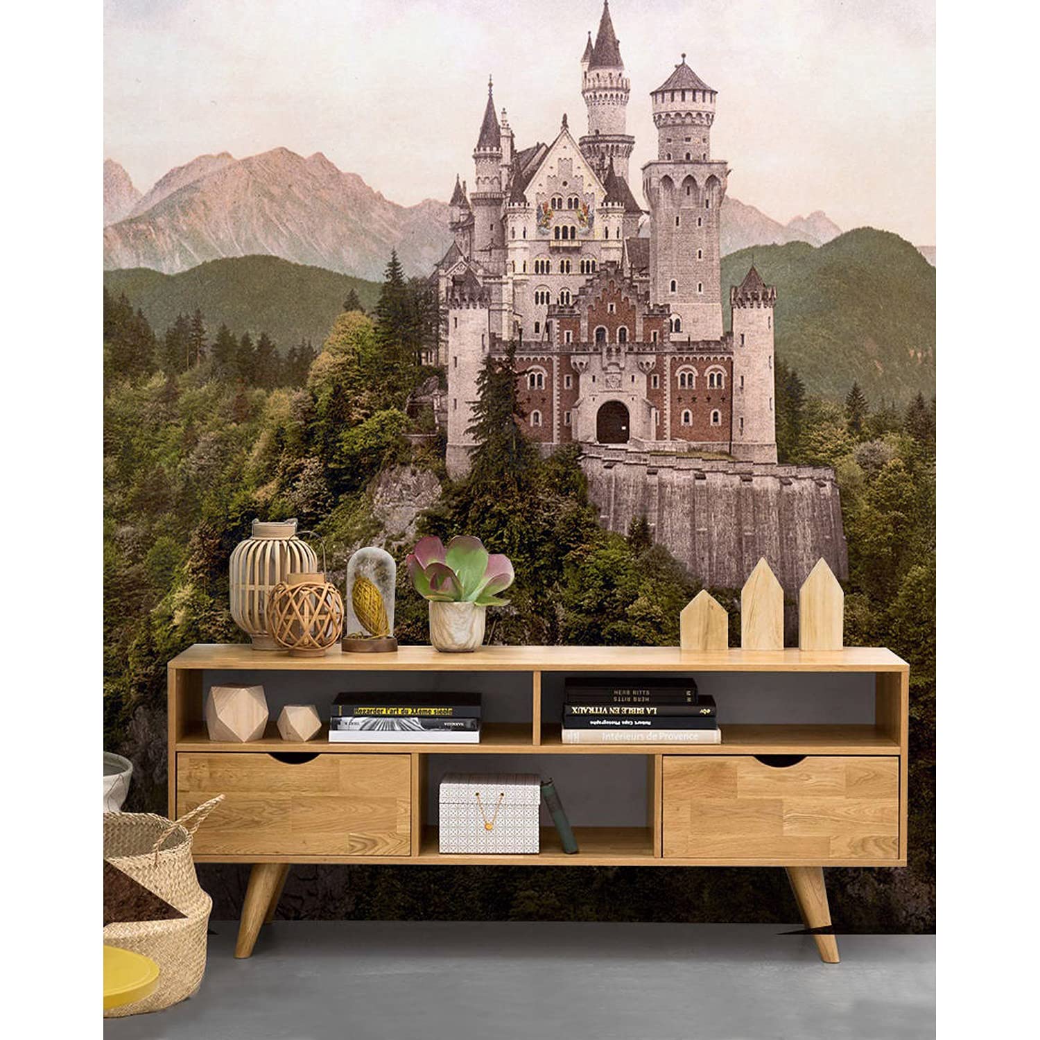 Décoration Stickers Muraux Grand Format 312x219 Motif Paysage Allemand
