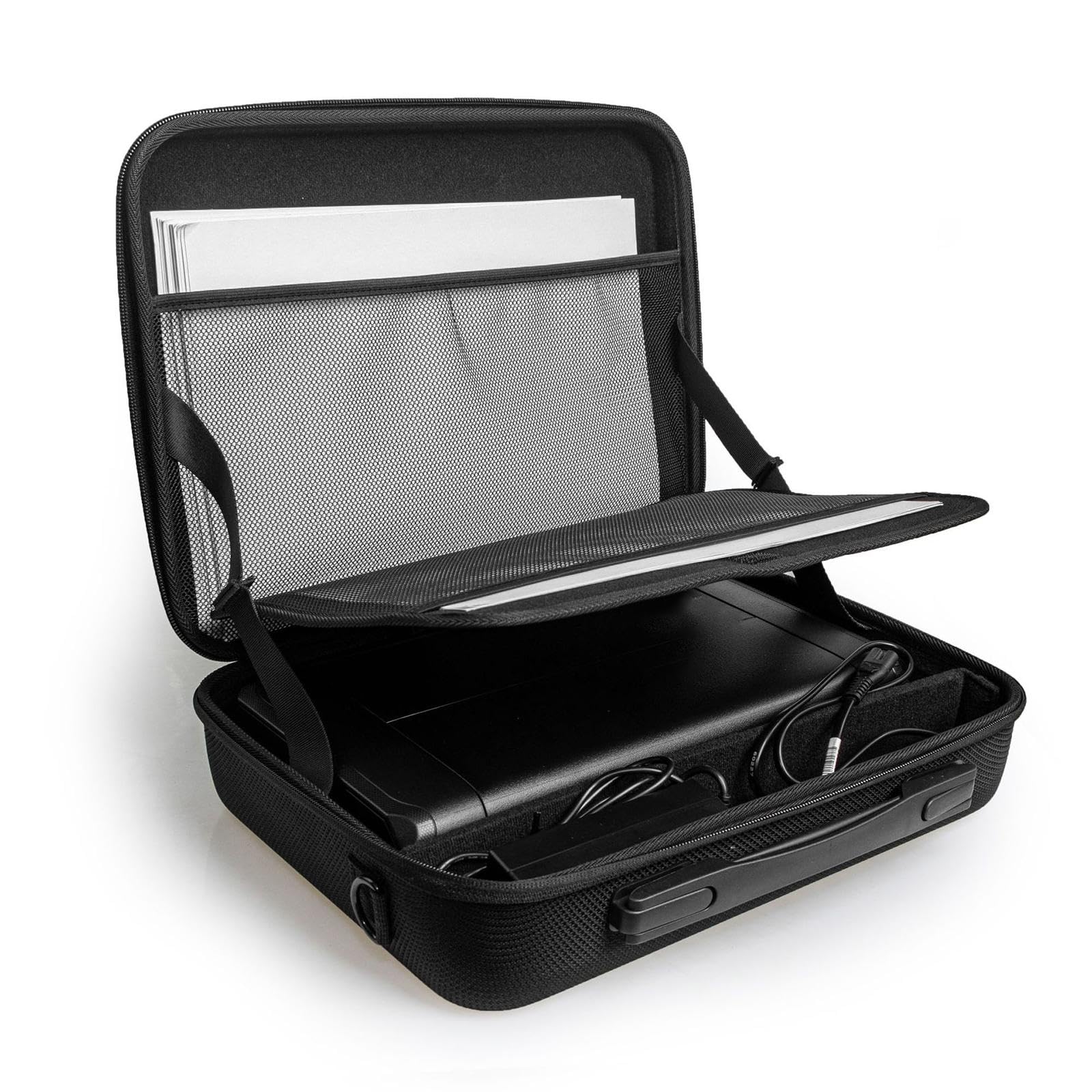 Funda para Impresora Estuche Maletín Bolsa Protector con EVA Antigolpes y Divisores Ajustables Cierre de Cremallera Adecuada para TR160