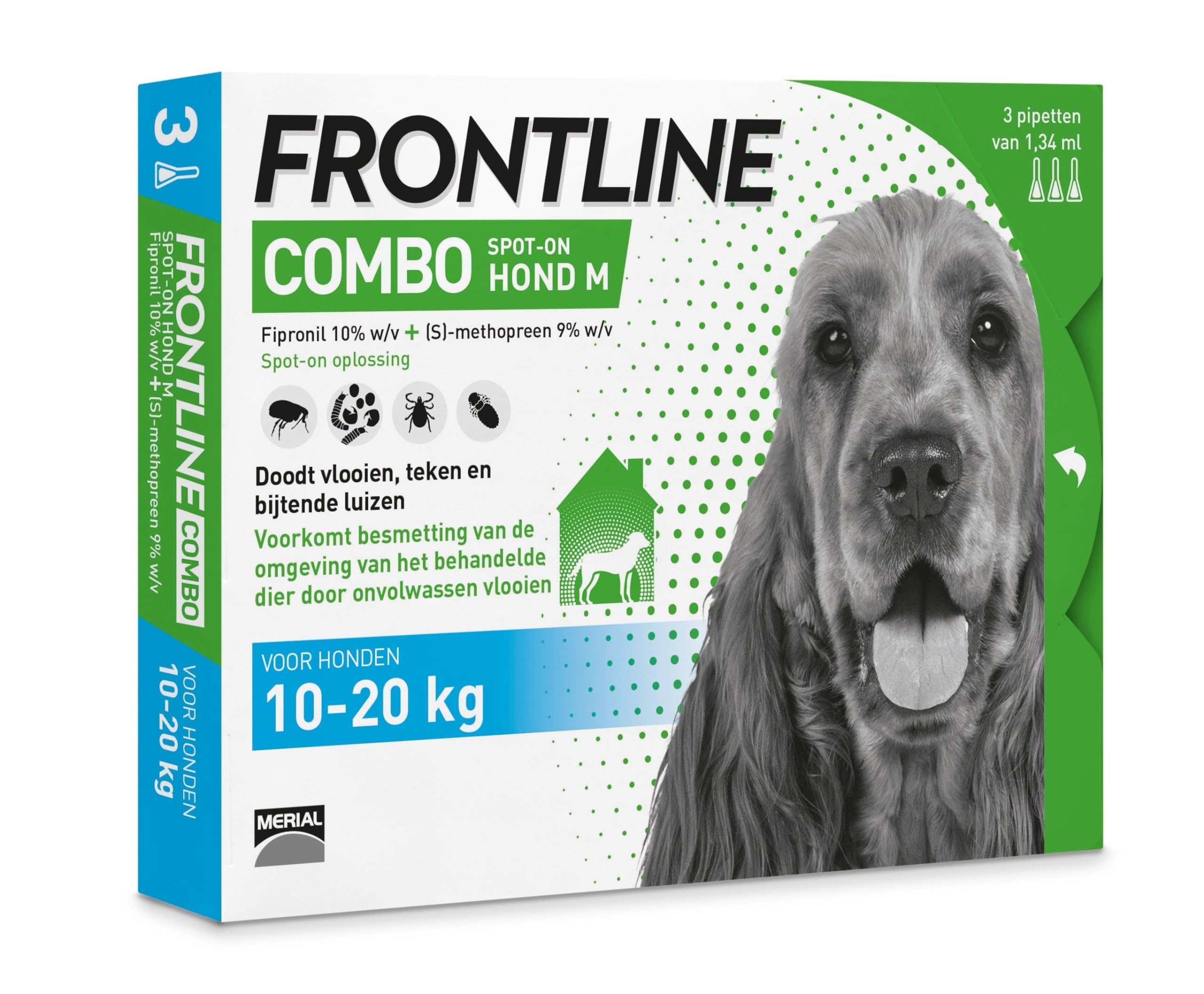 Frontline Combo Spot-On Chien - M (10-20 kg) - 3 pipettes