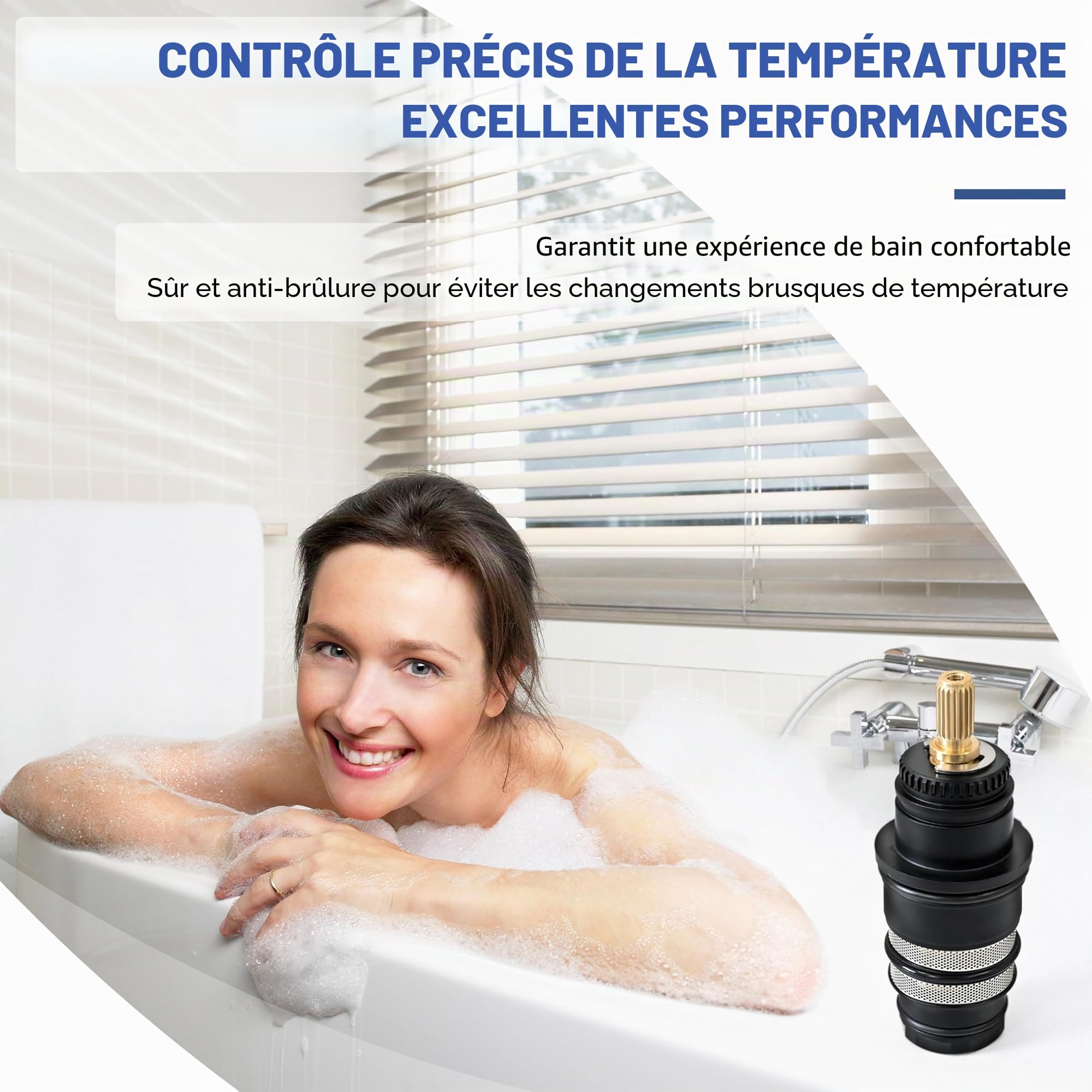98282000 Unité de contrôle de la température, version en laiton, Autres noms sont : 98282 T30