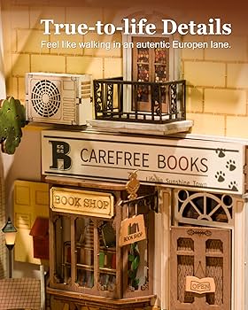 DIY ミニチュア ブックヌークキット 3Dモデル 木製 ドールハウス Amazon | CUTEBEE ブックヌークキット DIYブックヌーク