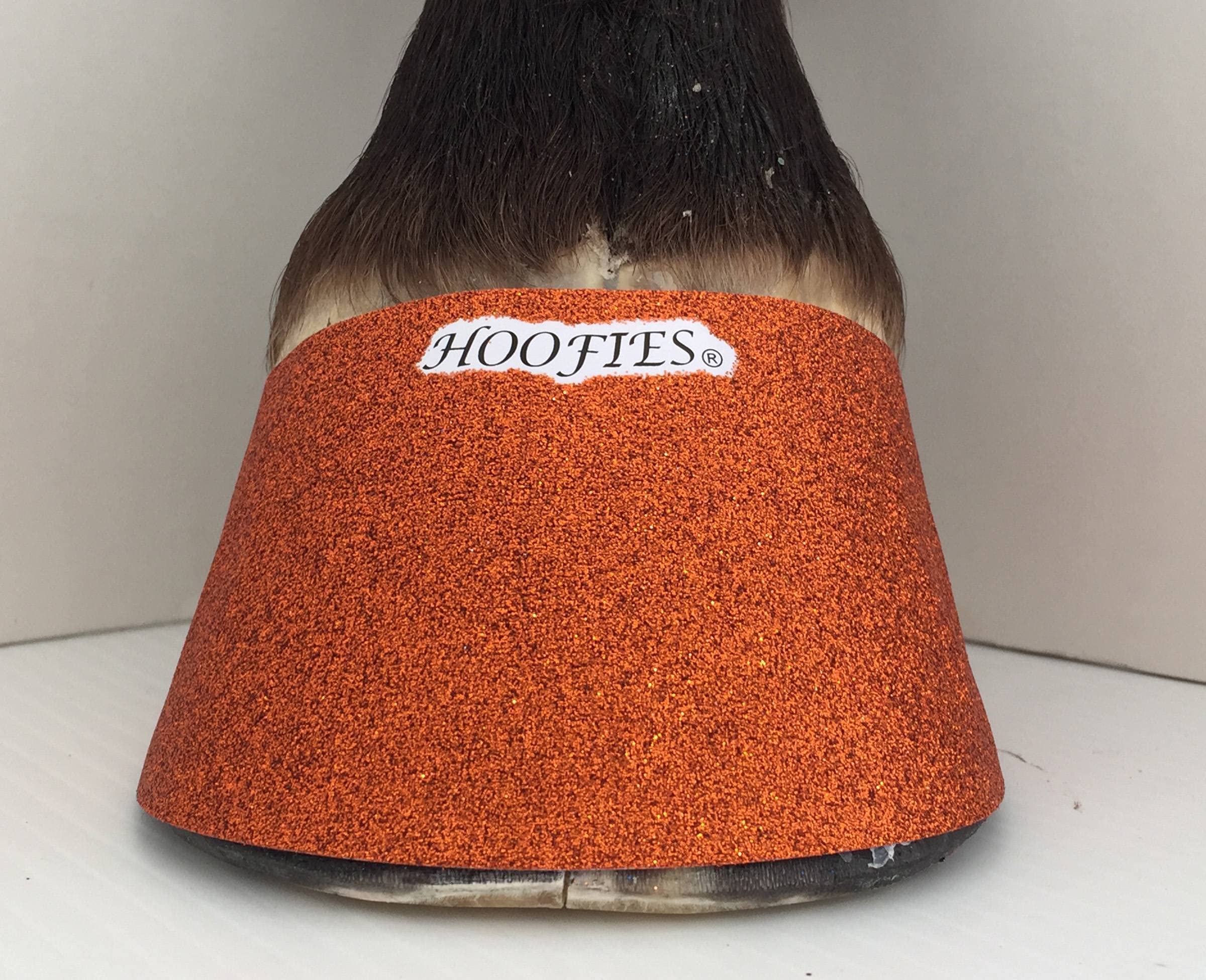 Hoofies Horse Hoof Stickers Copper Glitter Medium