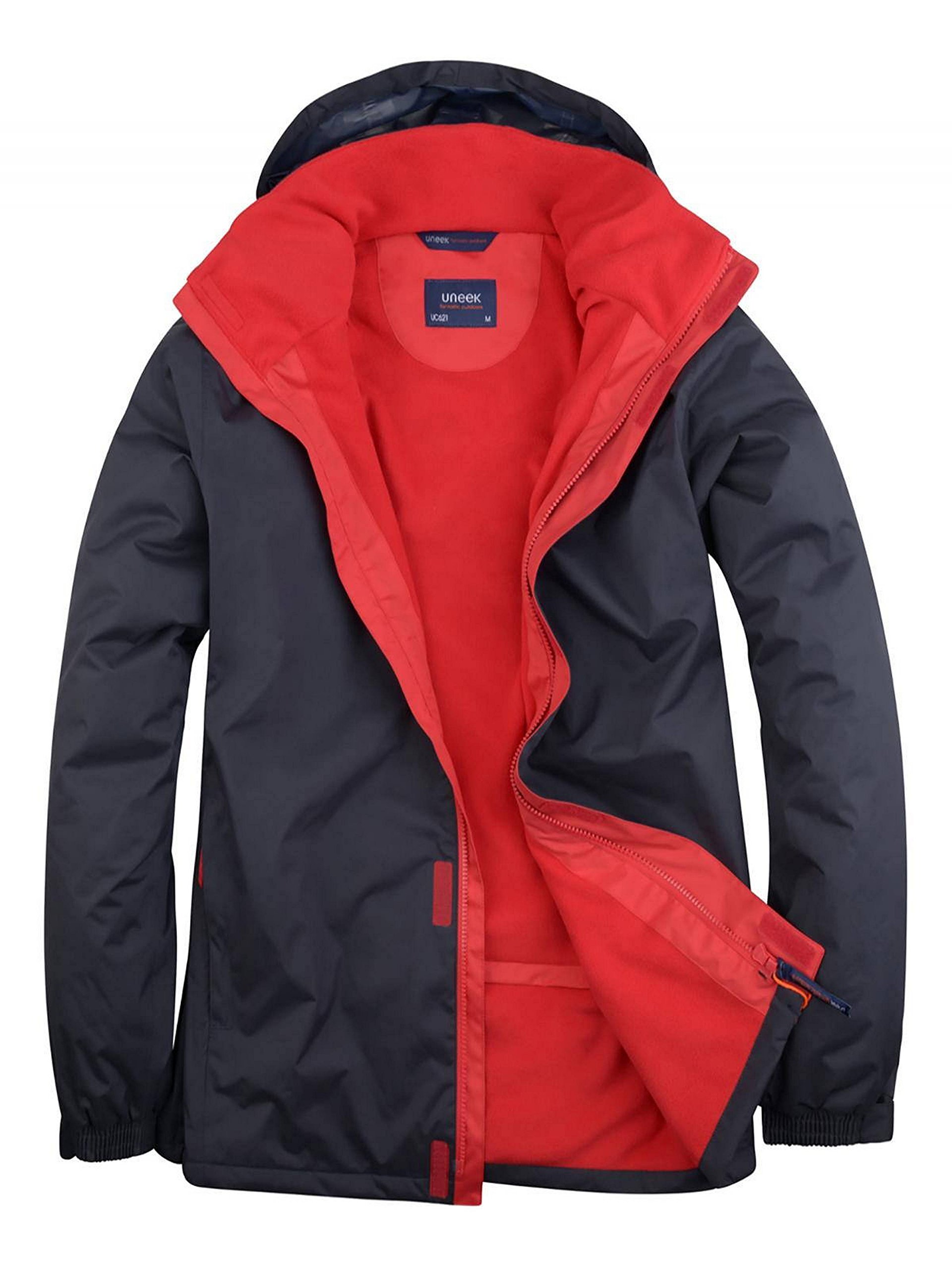 Uneek Clothing Blue Uneek Uc621 - Deluxe Outdoor Jacket Gsm - Navy - Xx Large - 2XL