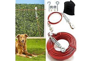 Heavy Duty Aerial Dog Hitched System For Back Yards & Camping