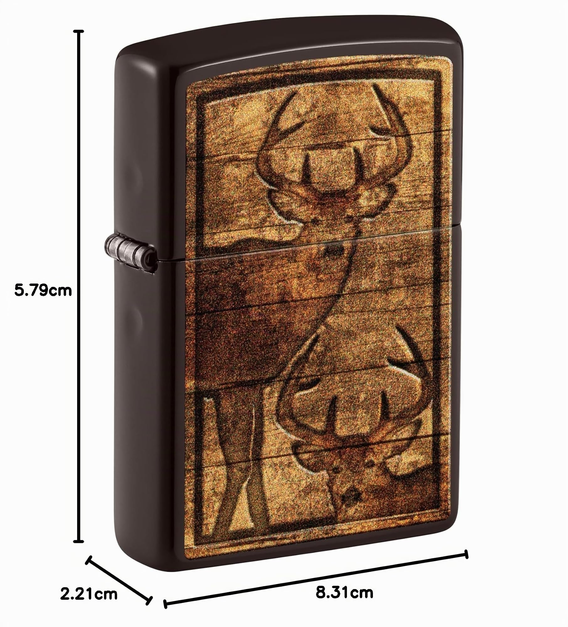 Zippo Accendino tempesta – Outdoor Wooden Nature, Brown, Color Image – Ricaricabile – Riutilizzabile – Design antivento – Confezione regalo – Made in USA