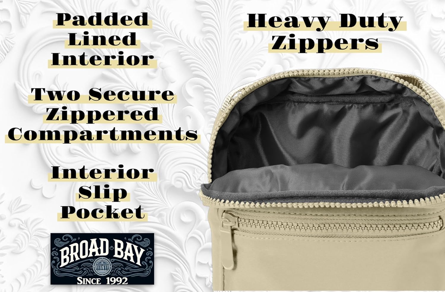 Broad Bay Southern Miss Crossbody Bag - Versatile Travel, Sports, or Gameday Waist Pack for USM Fans and Alumni, Men or Women
