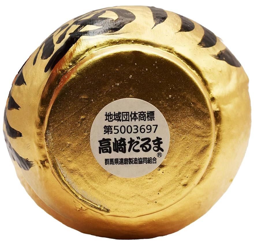 ダルマ置物 大きめ 金色 だるま ダルマ 達磨 純金製 置物 魔除け 金運アップ 金運上昇