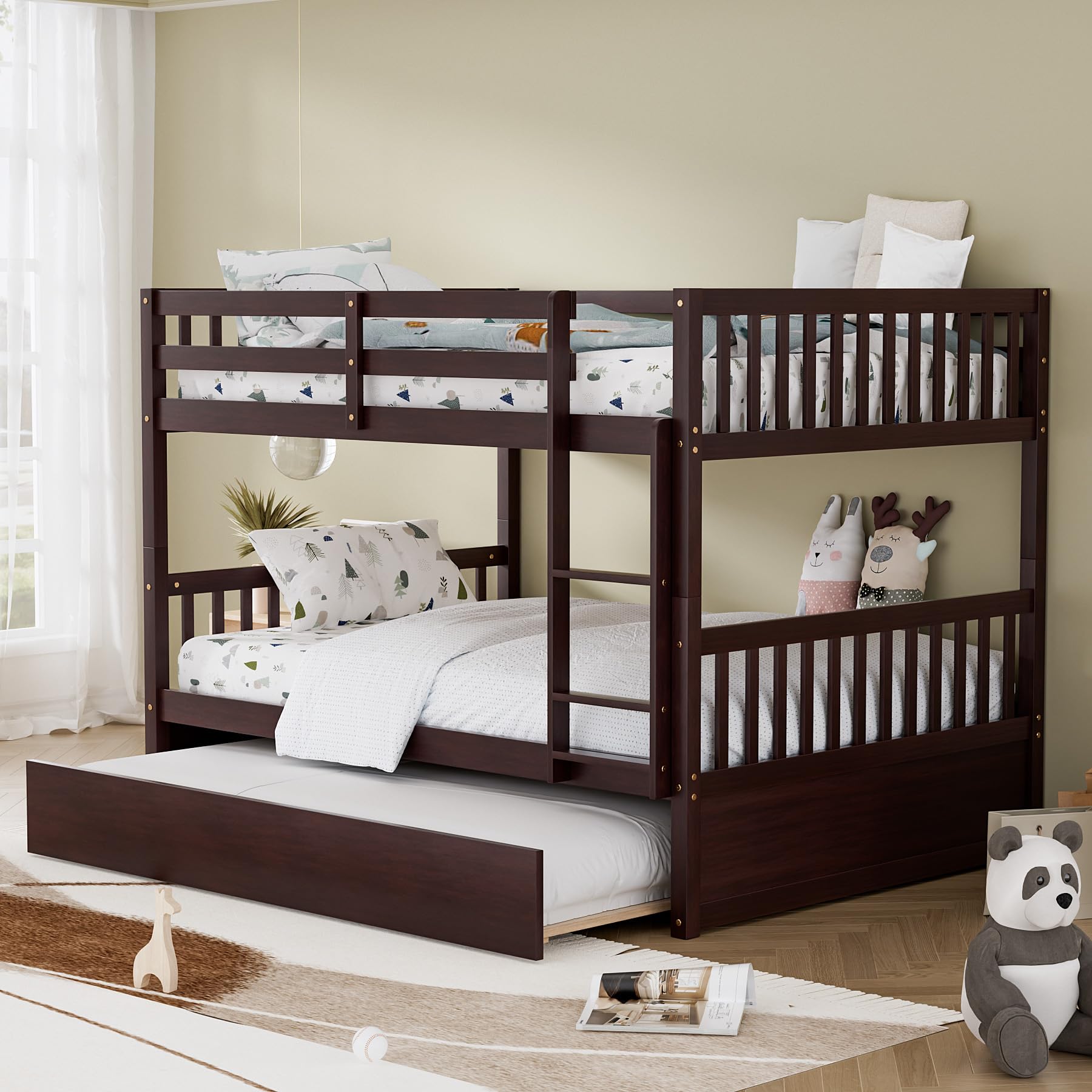 WIILAYOK Full Over Full Bunk Bed