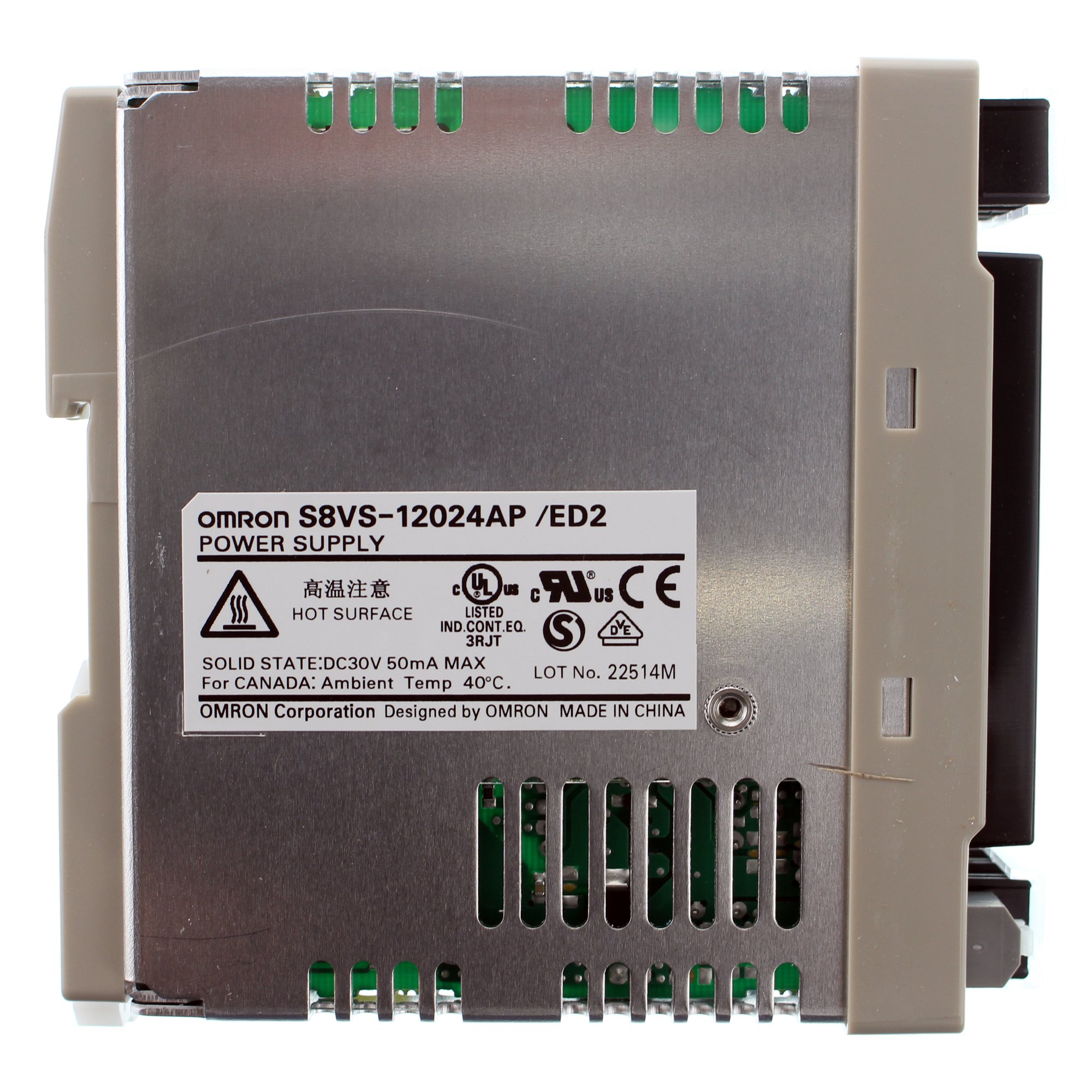 Amazon | オムロン S8VS-12024AP 100-240 VAC入力、120W、24VDC出力