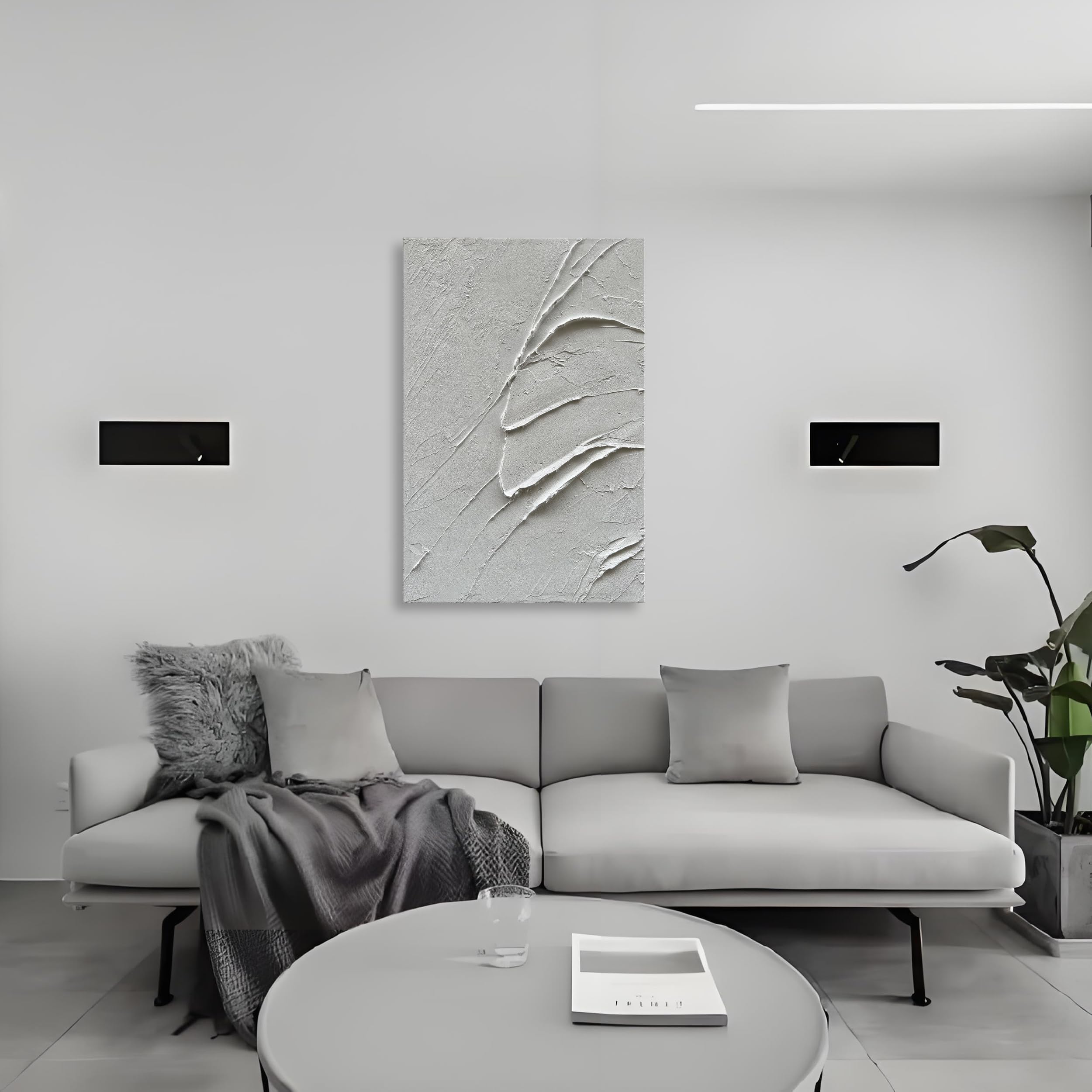 Diathou Handgemaltes Ölgemälde – Minimalistisch, Moderne Abstrakte Wandkunst 100x70 Cm