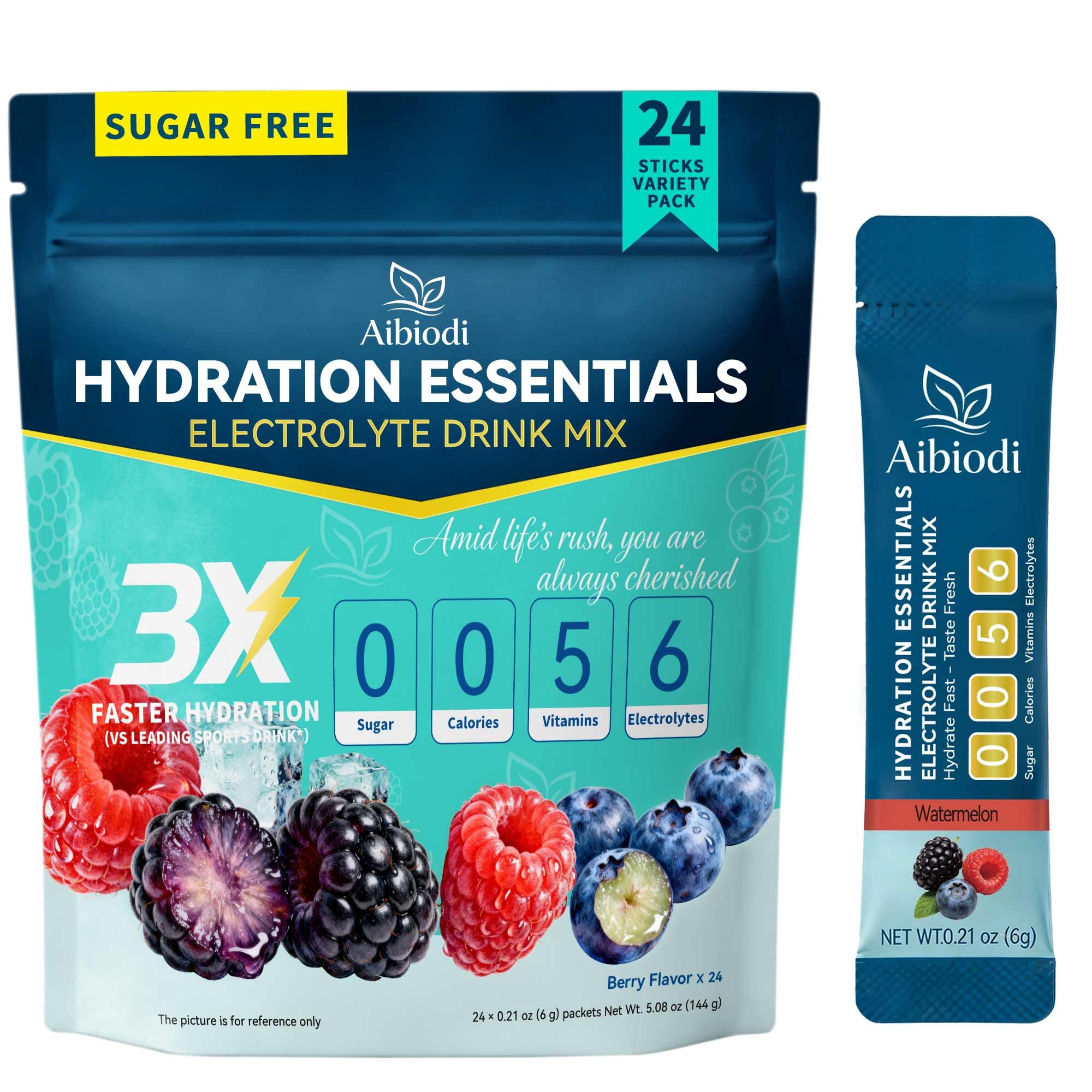 Electrolytes Powder Packets - Sugar Free & Zero Calorie Liquid Daily IV Drink Mix - Instant Hydration & Energy Supplement with 6 Electrolytes and 5 Vitamins, Keto Friendly & Vegan - 36 Sticks — Amazon image 27