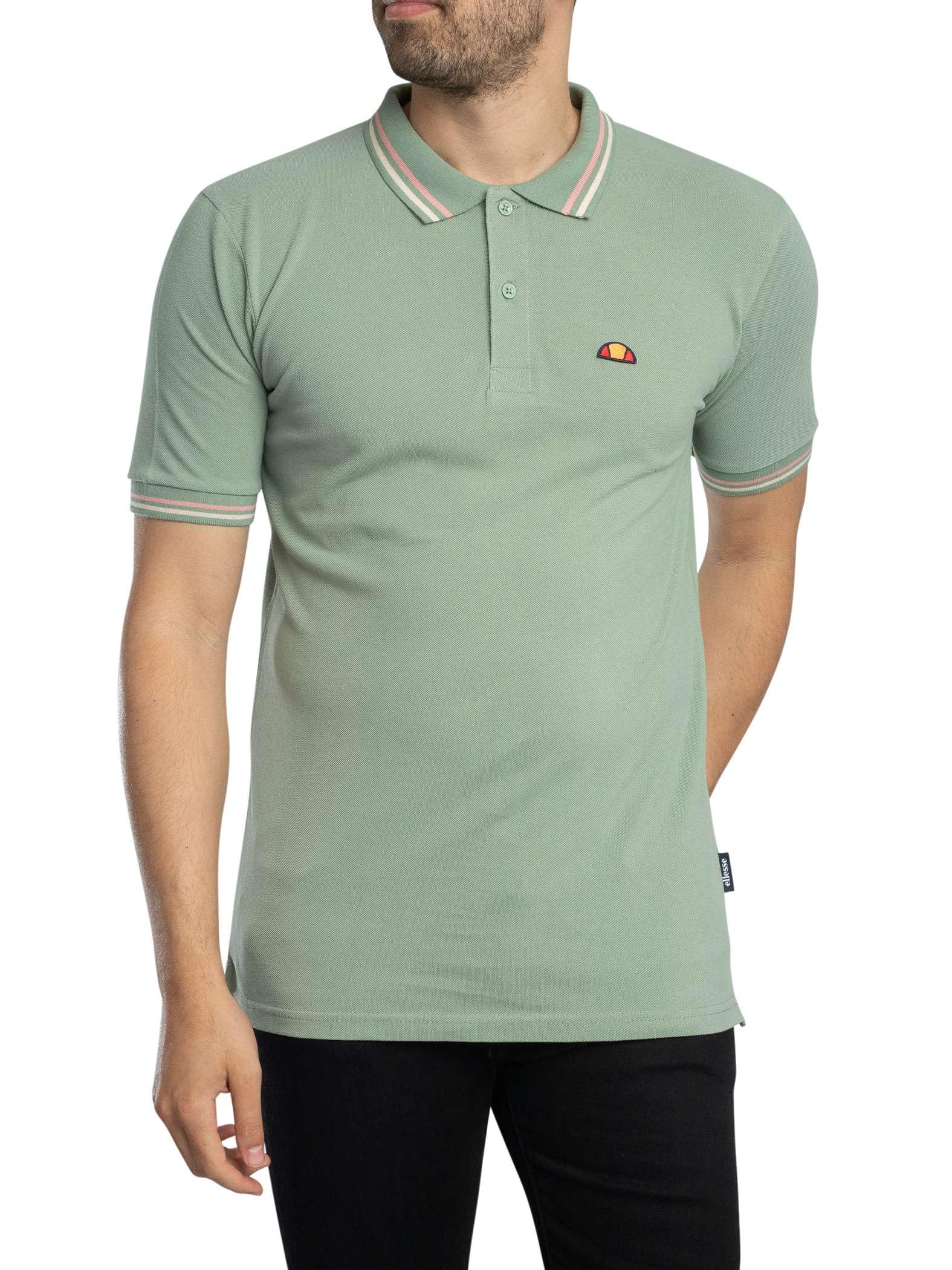 Ellesse Men's Rooks Polo Shirt, Green, M