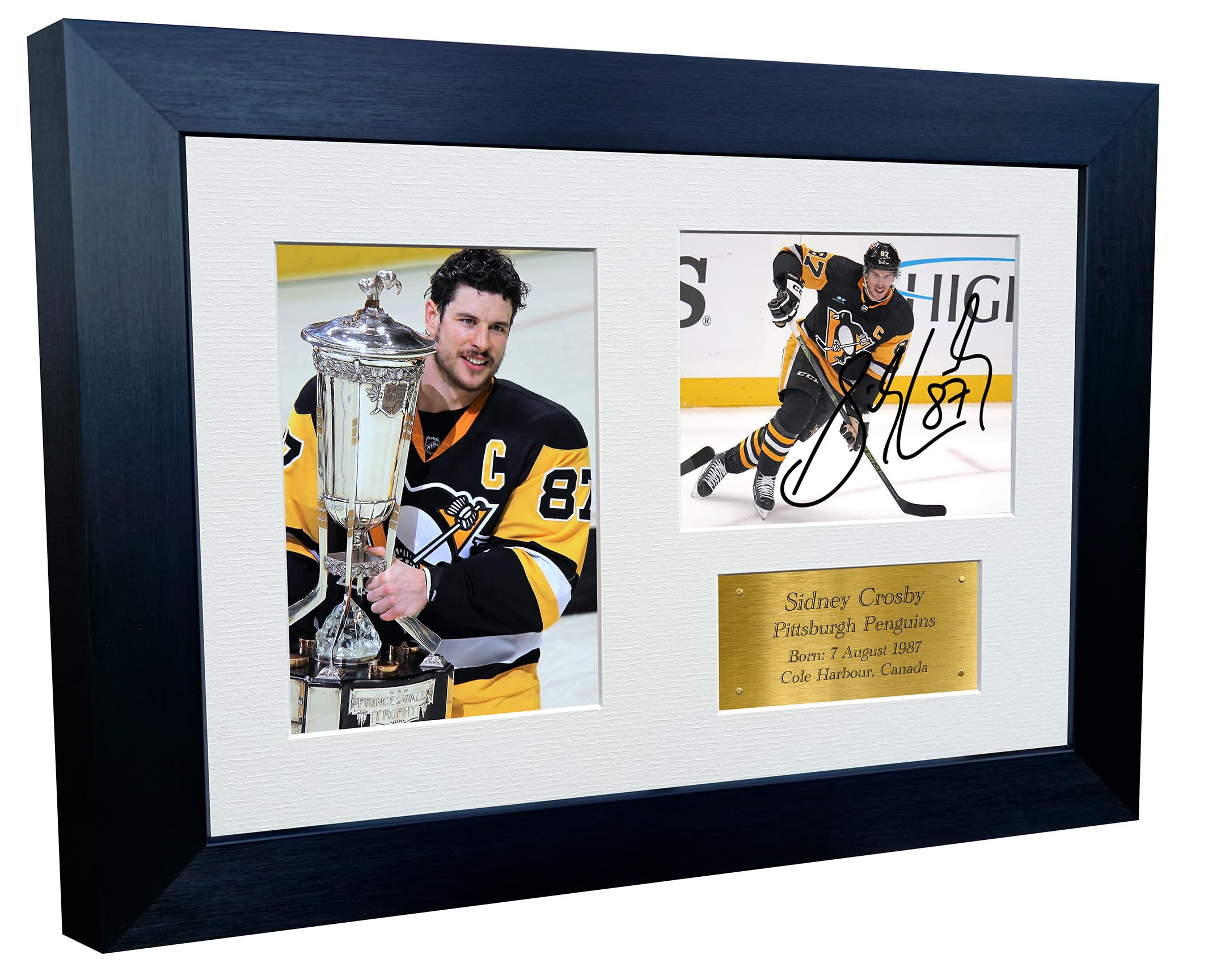 Kitbags & Lockers 12x8 A4 Sidney Crosby Pittsburgh Penguins NHL Autographed Signed Photo Photograph Picture Frame Ice Hockey Poster Gift Triple G