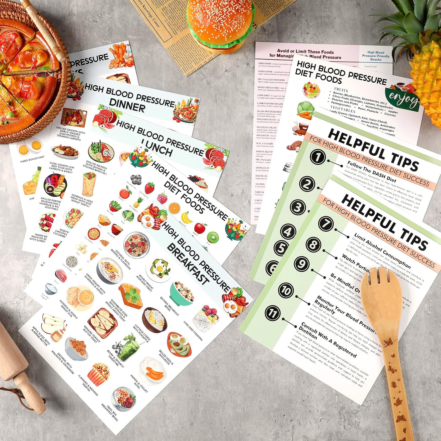 Sinload 12-pcs Hypertension Meal Chart Tested: Surprising Grocery Shopping Insight